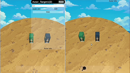 Gif show how effect apply to the target